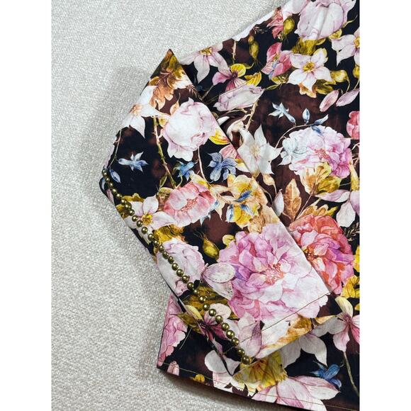 NWT Aratta Silent Journey Women’s Med Multicolor Floral Motorcycle Jacket - Picture 13 of 13